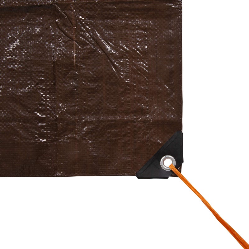 Stansport Light-Duty Rip-Stop Tarp 5' x 7' - Brown (U-57) - Image 2